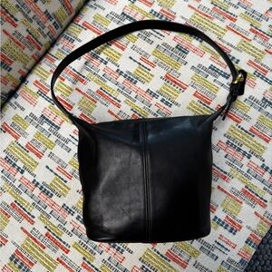 Vintage Black Coach 4148 Bucket Bag Shoulder Bag